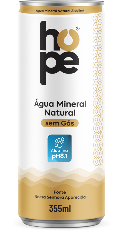 Lata Hope Água Mineral Natural 355 ml